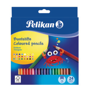 PELIKAN   Buntstifte dünn dreikant 700122    24 Farben
