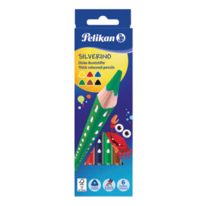 PELIKAN   Buntstifte dick Silverino 700610    6 Farben