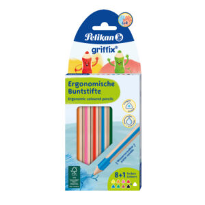 PELIKAN   Buntstifte Griffix 700856    assortiert  8+1