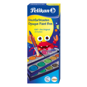 PELIKAN   Deckfarben 735K/24   24 Farben            Deckweiss