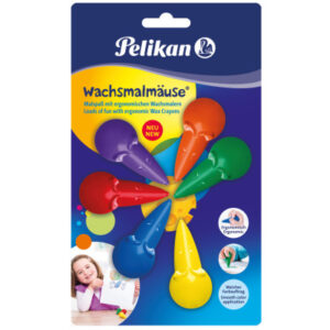 PELIKAN   Wachsmalmäuse Blister 803328    6 Stück ass.