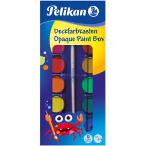 PELIKAN   Deckfarbkasten F355 F355      12 Farben, 1 weiss