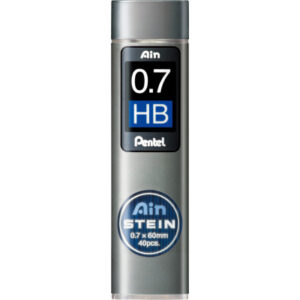 PENTEL    Bleistiftmine AINSTEIN   0.7mm C277-HBO  schwarz/40 Stück            HB