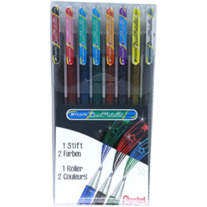 PENTEL    Roller Hybrid Dual Metallic K110D-8X  8 Farben                 1.0mm