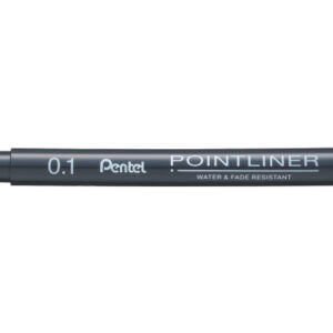 PENTEL    Fineliner Pigment       0.1 mm S20P-1A   POINTLINER, schwarz