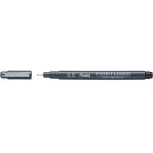 PENTEL    Fineliner Pigment 0.5mm S20P-5A   POINTLINER schwarz