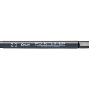 PENTEL    Fineliner Pigment Call. 2.0 mm S20P-C2A  POINTLINER, schwarz