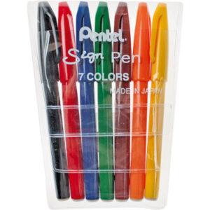 PENTEL    Faserschreiber Sign Pen  2.0mm S527      7-farbig ass.
