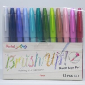 PENTEL    Brush Sign Pen SES15C-1  12 Farben, Etui