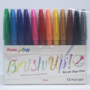 PENTEL    Brush Sign Pen SES15C-1  12 Farben, Etui