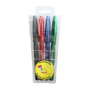 PENTEL    Brush Sign Pen SES15C-4  4 Farben, Etui