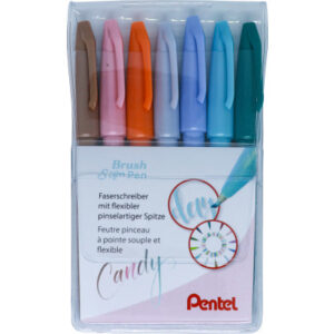 PENTEL    Brush Sign Pen Set SES15C-7P 7 Farben
