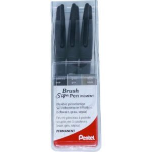PENTEL    Brush Sign Pen XSESP15   3 Farben, Etui