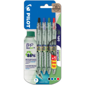 PILOT     Kugelschreiber Ecoball B2P 14003500B 4 Farben                 1.0mm