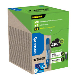 PILOT     V-Board Master       Greenpack 19.001.96 10 + 10 Refills           blau