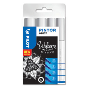PILOT     Marker Set Pintor     B/M/F/EF S40537465 weiss, 4 Stück