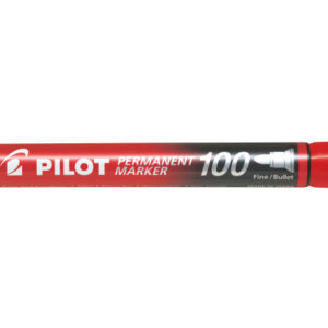 PILOT     Permanent Marker 100       1mm SCA-100-R Rundspitze                 rot