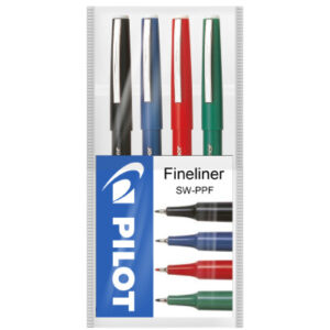 PILOT     Fineliner                0,4mm SW-PPF-S4 4 Farben Etui