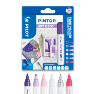 PILOT     Marker Pintor Medium Set 1.4mm WLT412229 6 Farben Art Deco