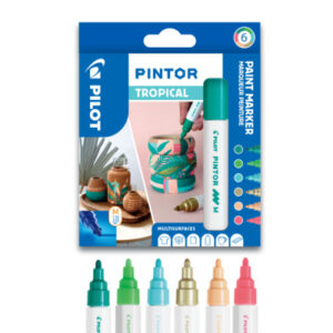 PILOT     Marker Pintor Medium Set 1.4mm WLT412236 6 Farben Tropical