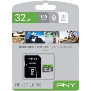 PNY       micro-SDHC Elite          32GB PSDU32GU1 UHS-I U1 & adapter