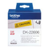 PTOUCH    Endlos-Etiketten   62mmx15.24m DK-22606  QL-500/550 Film gelb     Rolle – Bild 2