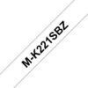 PTOUCH    Band, nicht lam. schwarz/weiss M-K221SBZ zu PT-65/75/85/110   4m x 9 mm – Bild 2