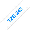 PTOUCH    Band, laminiert     blau/weiss TZe-243   PT-2450DX                18 mm – Bild 2