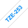 PTOUCH    Band, laminiert     blau/weiss TZe-253   PT-2450DX                24 mm – Bild 2