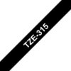 PTOUCH    Band, laminiert  weiss/schwarz TZe-315   PT-1280VP                 6 mm – Bild 2