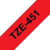 PTOUCH    Band, laminiert    schwarz/rot TZe-451   PT-2450DX                24 mm – Bild 2