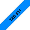 PTOUCH    Band, laminiert   schwarz/blau TZe-531   PT-1280VP                12 mm – Bild 2