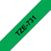 PTOUCH    Band, laminiert   schwarz/grün TZe-731   PT-1280VP                12 mm – Bild 2