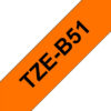 PTOUCH    Band, lam.,fluor. schw./orange TZe-B51   PT-540                   24 mm – Bild 3