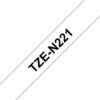 PTOUCH    Band,nicht lam.  schwarz/weiss TZe-N221  PT-300                    9 mm – Bild 2