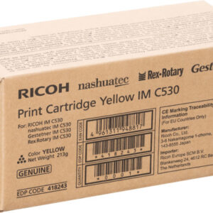 RICOH     Toner                   yellow 418243    IM C530          18'000 Seiten