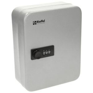 RIEFFEL   Schlüsselkasten KyStor    grau KR-15.28Z 24,2x30x8cm           28 Haken