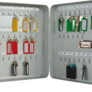 RIEFFEL   Schlüsselkasten VT      silber VT-SK 46  30×24×8cm             46 Haken