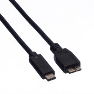ROLINE    USB-C-Micro B, Datenkabel 11.02.900 Black, ST/ST, 3.2 Gen2      1m
