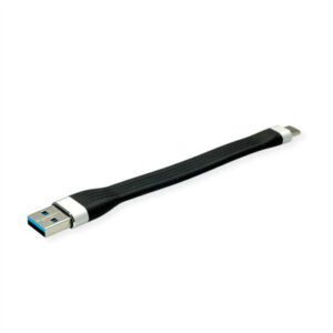 ROLINE    USB-A-C, Lade & Datenkabel 11.02.901 Black, ST/ST, 3.2 Gen1    11cm