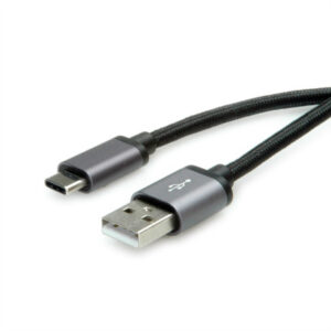ROLINE    USB-A-C, Datenkabel 11.02.902 Black/Sil, ST/ST, USB 2.0 0.8m