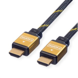 ROLINE    HDMI High Speed Kabel, Eth. 11.04.550 Gold, ST/ST, 2160p, 3D      1m
