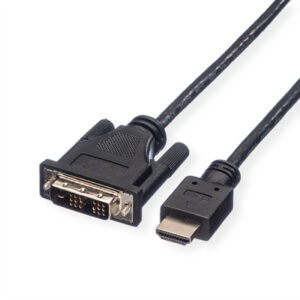 ROLINE    DVI-HDMI Kabel (18+1) 11.04.552 Black, ST/ST,               2m