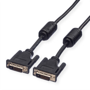 ROLINE    DVI Kabel, (24+1) dual link 11.04.552 Black, ST/ST,               2m