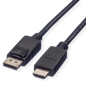 ROLINE    DisplayPort-HDMI Kabel 11.04.578 Black, ST/ST, 1080p         1m