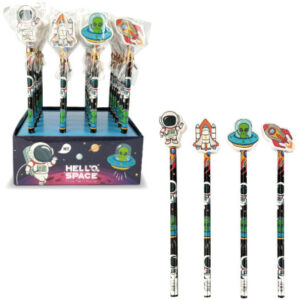 ROOST     Bleistift mit Radiergummi HARE-001  Weltraum