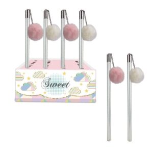 ROOST     Bleistift Pom Pom HPTS-086  pink, weiss             2 ass.