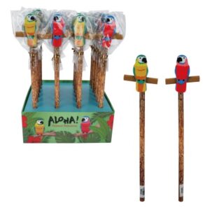 ROOST     Bleistift Papagei REA-1042  Radiergummi, 2 ass.