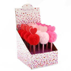 ROOST     Kugelschreiber ST7236    Herz Pompom