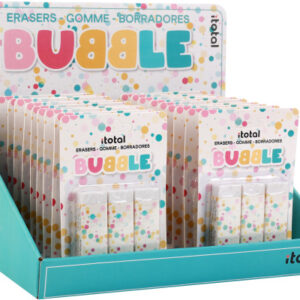I-TOTAL   Radiergummi Bubble XL2071    3 pcs.           2.2x1.2x6.2cm